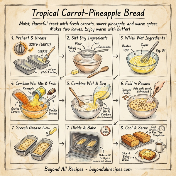 Tropical Carrot-Pineapple Bread instructions