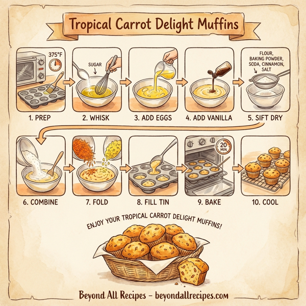 Tropical Carrot Delight Muffins instructions