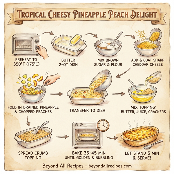 Tropical Cheesy Pineapple Peach Delight instructions