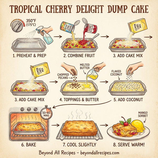 Tropical Cherry Delight Dump Cake instructions