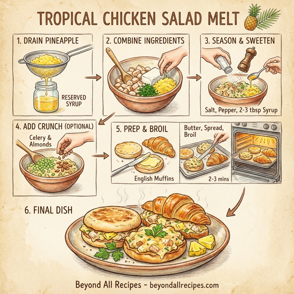 Tropical Chicken Salad Melt instructions