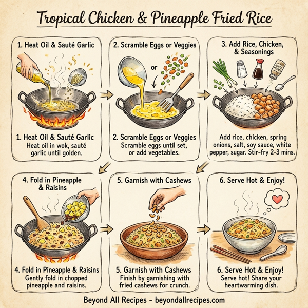 Tropical Chicken & Pineapple Fried Rice instructions