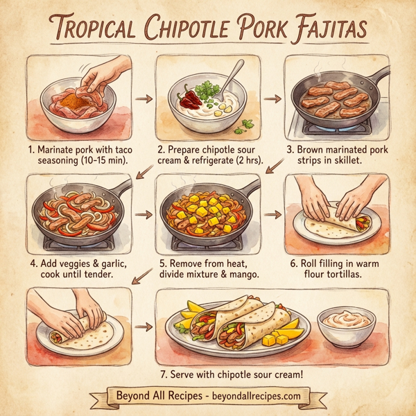 Tropical Chipotle Pork Fajitas instructions
