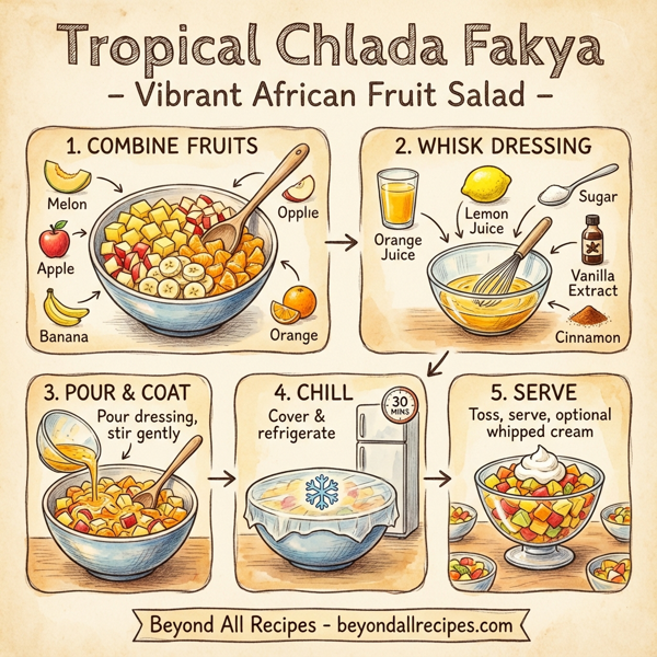 Tropical Chlada Fakya - Vibrant African Fruit Salad instructions