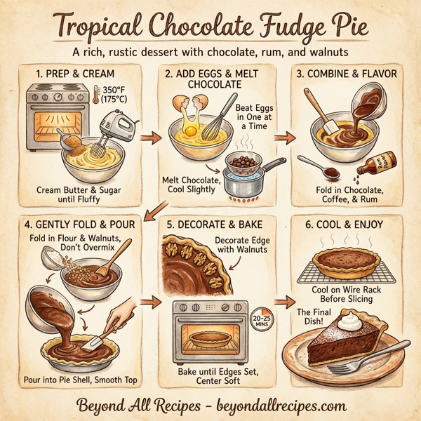 Tropical Chocolate Fudge Pie instructions