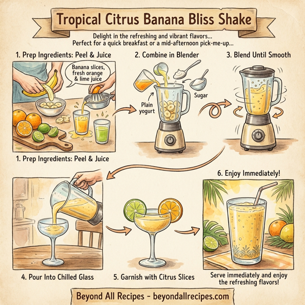 Tropical Citrus Banana Bliss Shake instructions