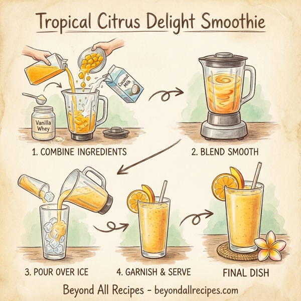 Tropical Citrus Delight Smoothie instructions