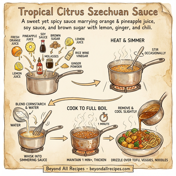 Tropical Citrus Szechuan Sauce instructions