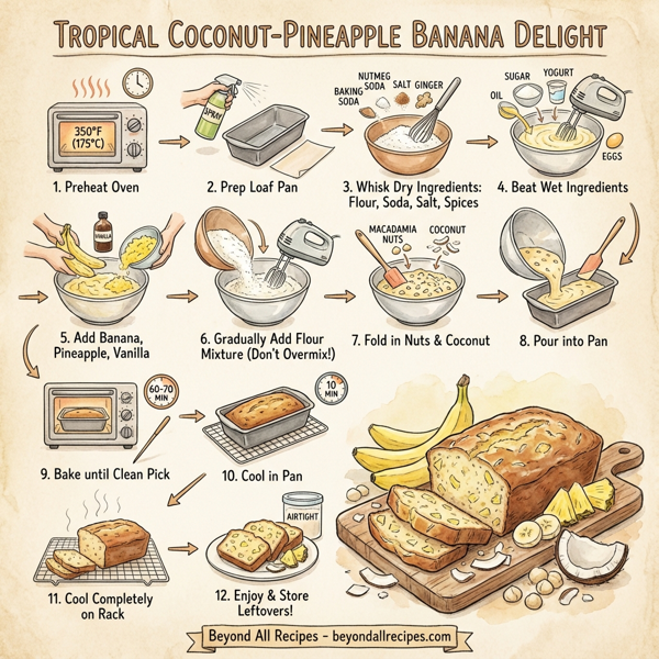 Tropical Coconut-Pineapple Banana Delight instructions