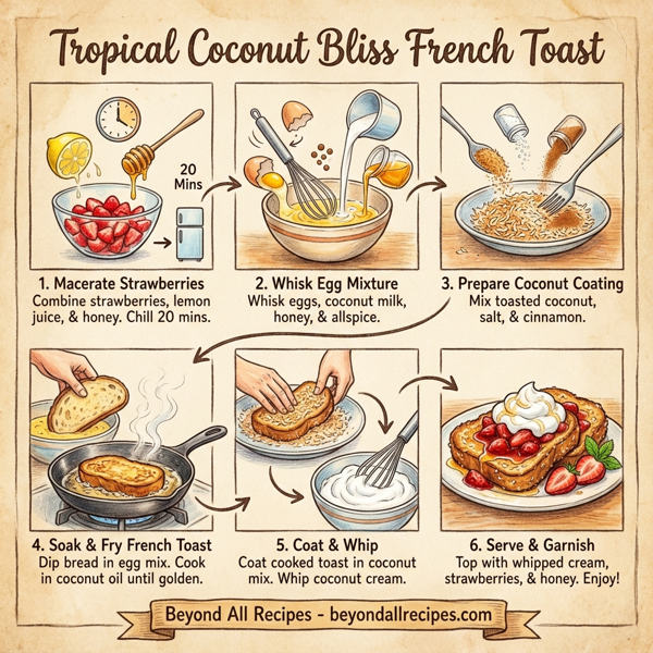 Tropical Coconut Bliss French Toast instructions