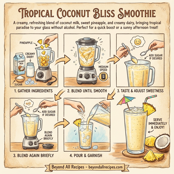 Tropical Coconut Bliss Smoothie instructions