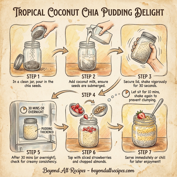 Tropical Coconut Chia Pudding Delight instructions