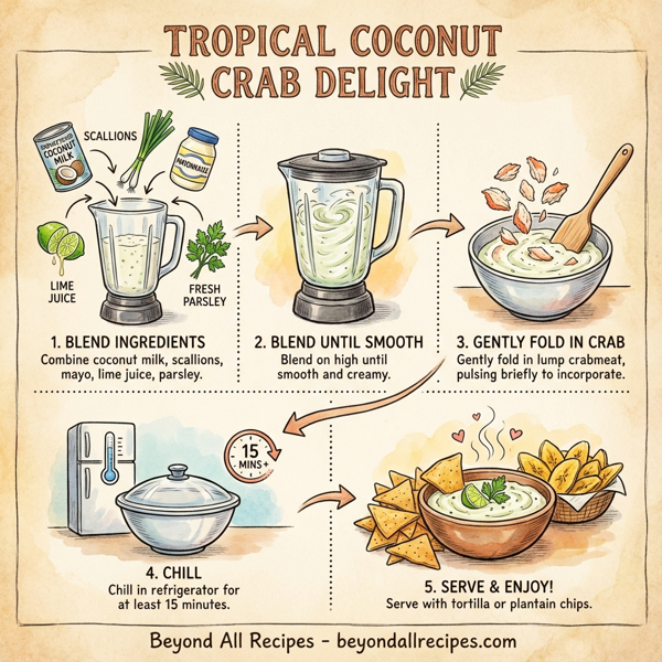 Tropical Coconut Crab Delight instructions