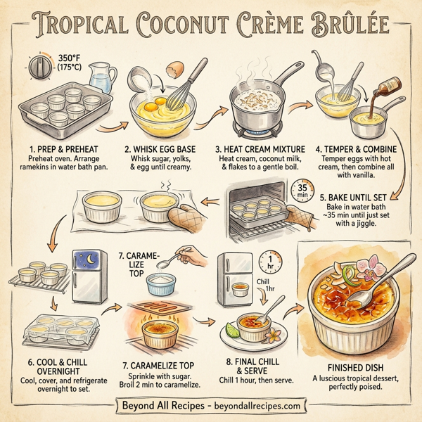 Tropical Coconut Crème Brûlée instructions