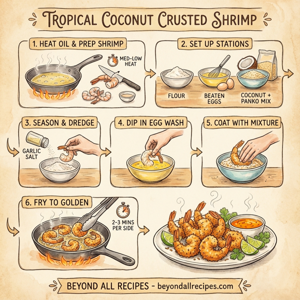 Tropical Coconut Crusted Shrimp instructions