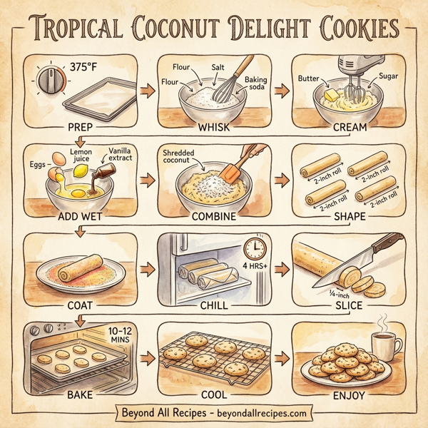 Tropical Coconut Delight Cookies instructions