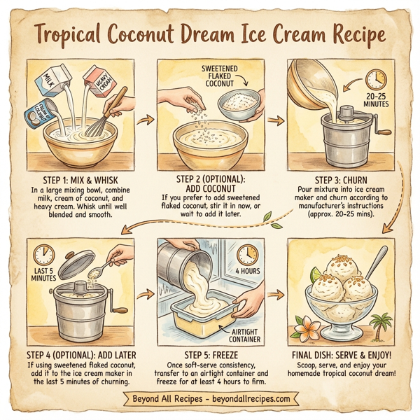 Tropical Coconut Dream Ice Cream instructions