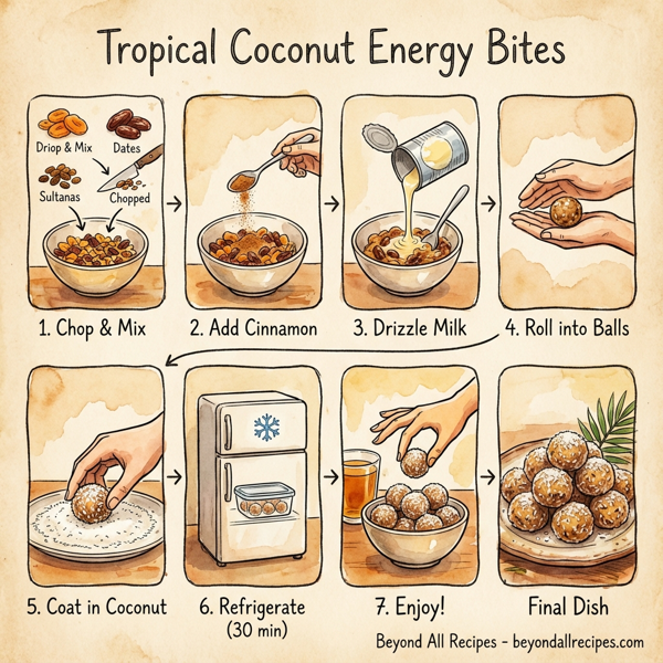 Tropical Coconut Energy Bites instructions