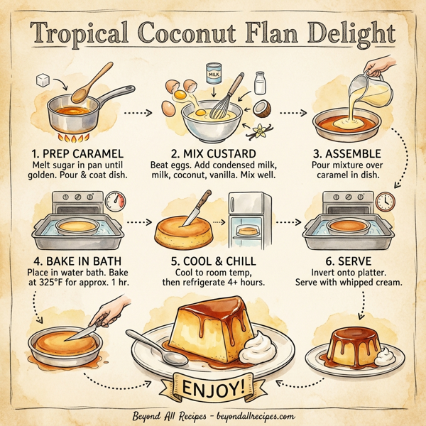 Tropical Coconut Flan Delight instructions