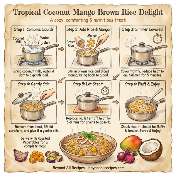 Tropical Coconut Mango Brown Rice Delight instructions