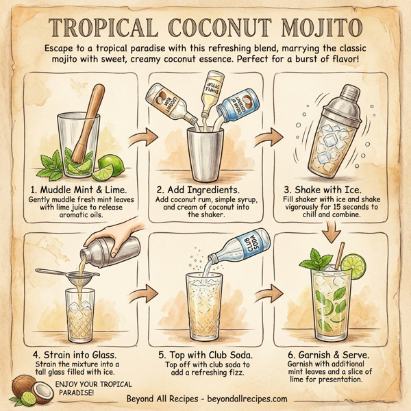 Tropical Coconut Mojito instructions
