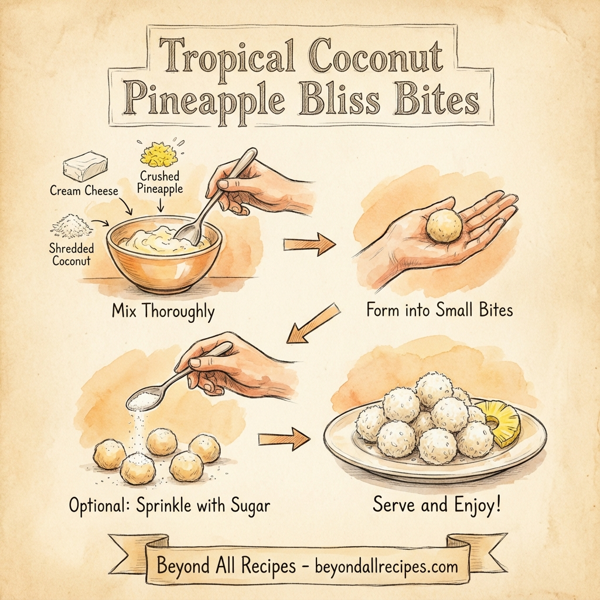 Tropical Coconut Pineapple Bliss Bites instructions