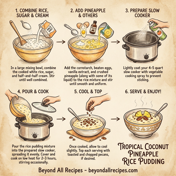 Tropical Coconut Pineapple Rice Pudding instructions