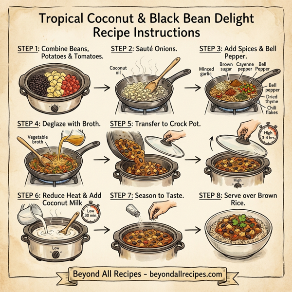 Tropical Coconut & Black Bean Delight instructions