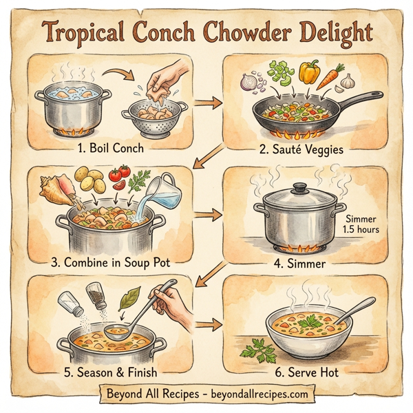 Tropical Conch Chowder Delight instructions