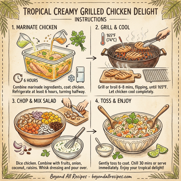 Tropical Creamy Grilled Chicken Delight instructions
