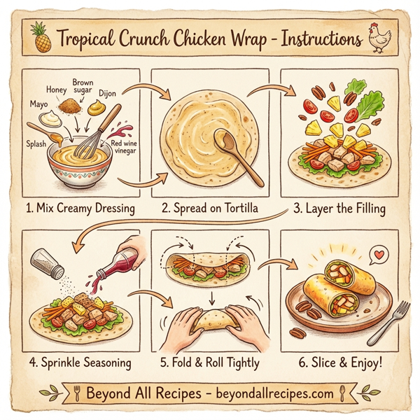 Tropical Crunch Chicken Wrap instructions