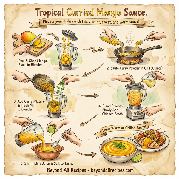 Tropical Curried Mango Sauce instructions