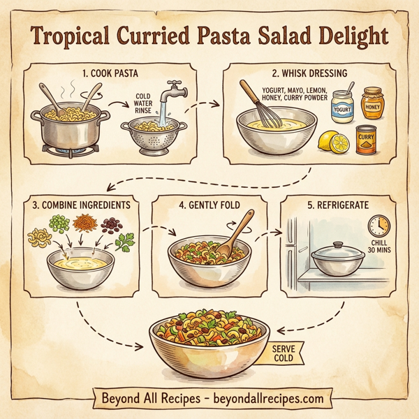 Tropical Curried Pasta Salad Delight instructions