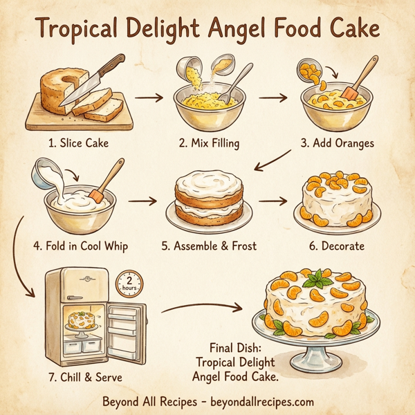 Tropical Delight Angel Food Cake instructions
