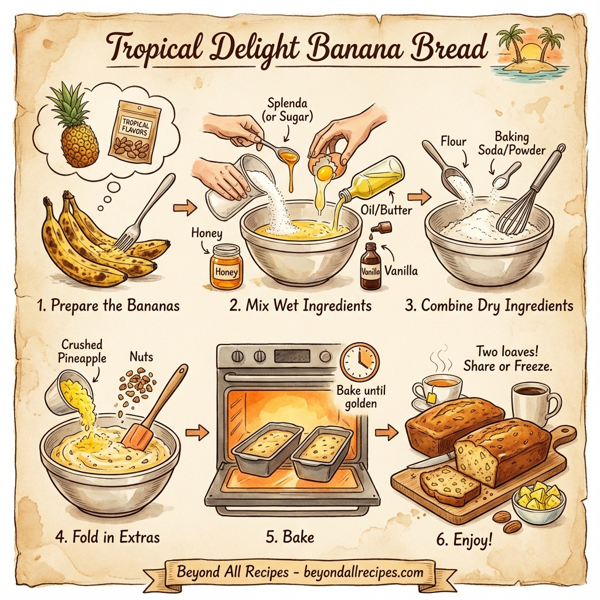 Tropical Delight Banana Bread instructions