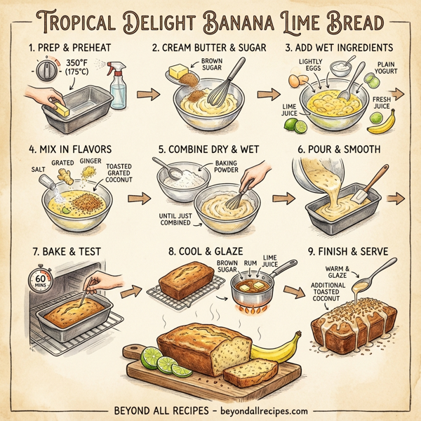 Tropical Delight Banana Lime Bread instructions