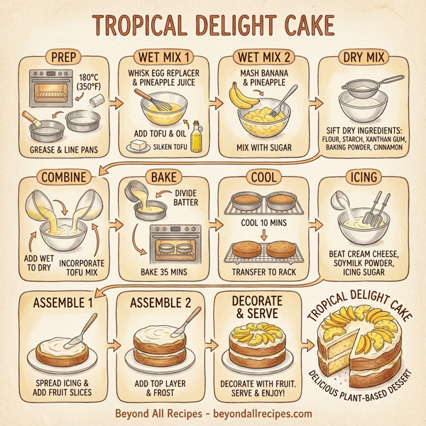 Tropical Delight Cake instructions