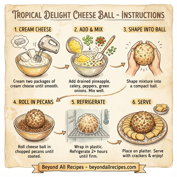 Tropical Delight Cheese Ball instructions