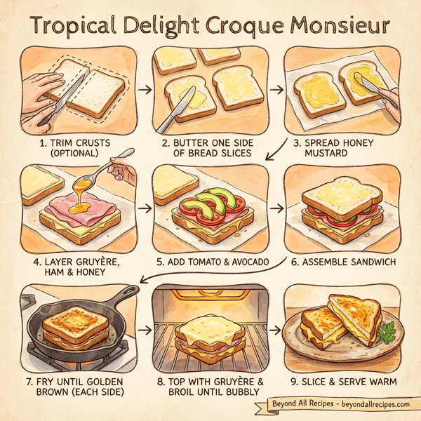 Tropical Delight Croque Monsieur instructions
