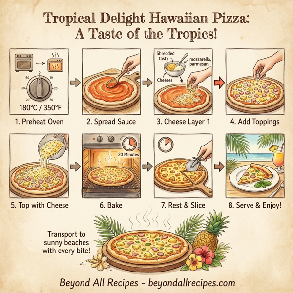 Tropical Delight Hawaiian Pizza instructions