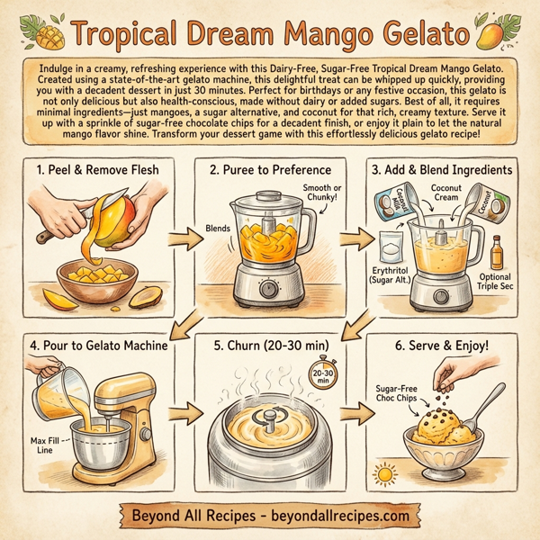 Tropical Dream Mango Gelato instructions