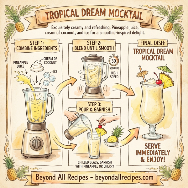 Tropical Dream Mocktail instructions