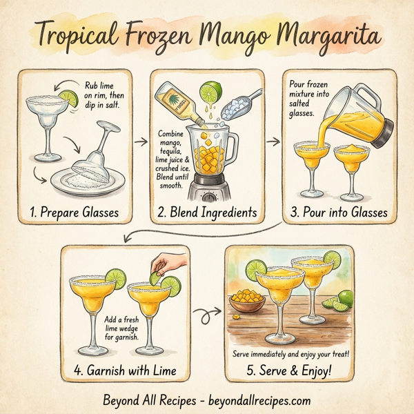 Tropical Frozen Mango Margarita instructions