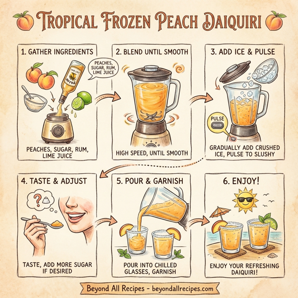 Tropical Frozen Peach Daiquiri instructions