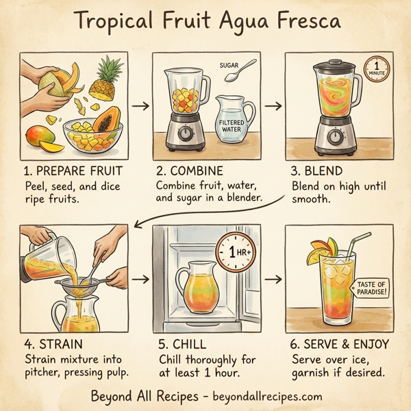 Tropical Fruit Agua Fresca instructions
