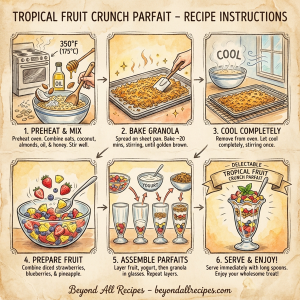 Tropical Fruit Crunch Parfait instructions