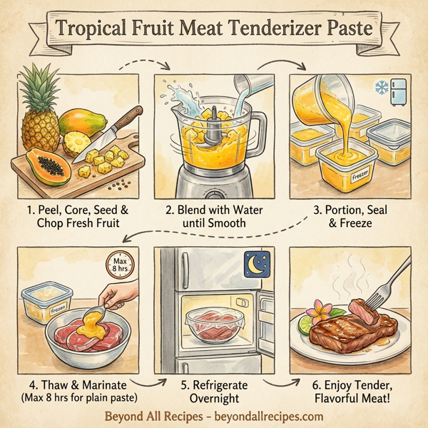 Tropical Fruit Meat Tenderizer Paste instructions