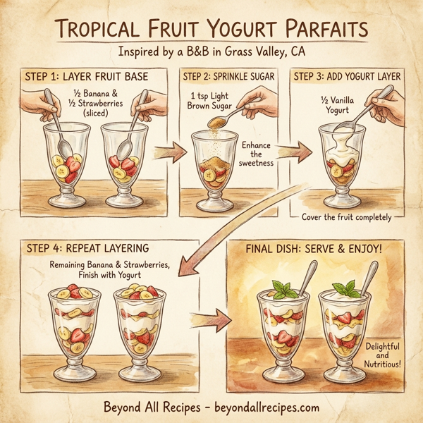 Tropical Fruit Yogurt Parfaits instructions