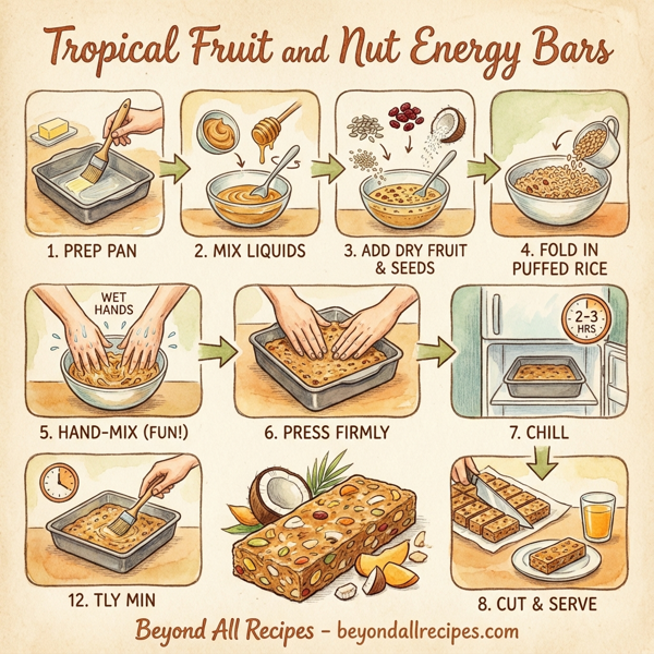 Tropical Fruit and Nut Energy Bars instructions