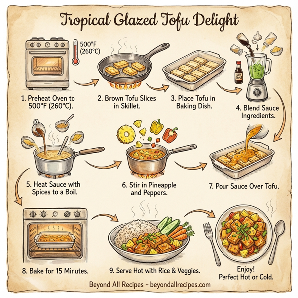 Tropical Glazed Tofu Delight instructions